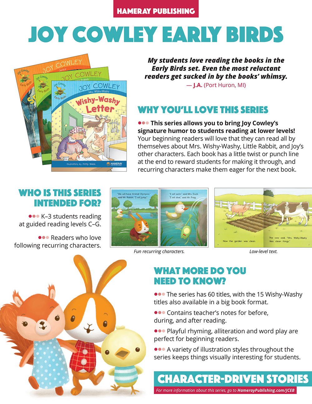 Joy Cowley Early Birds Series Snapshot