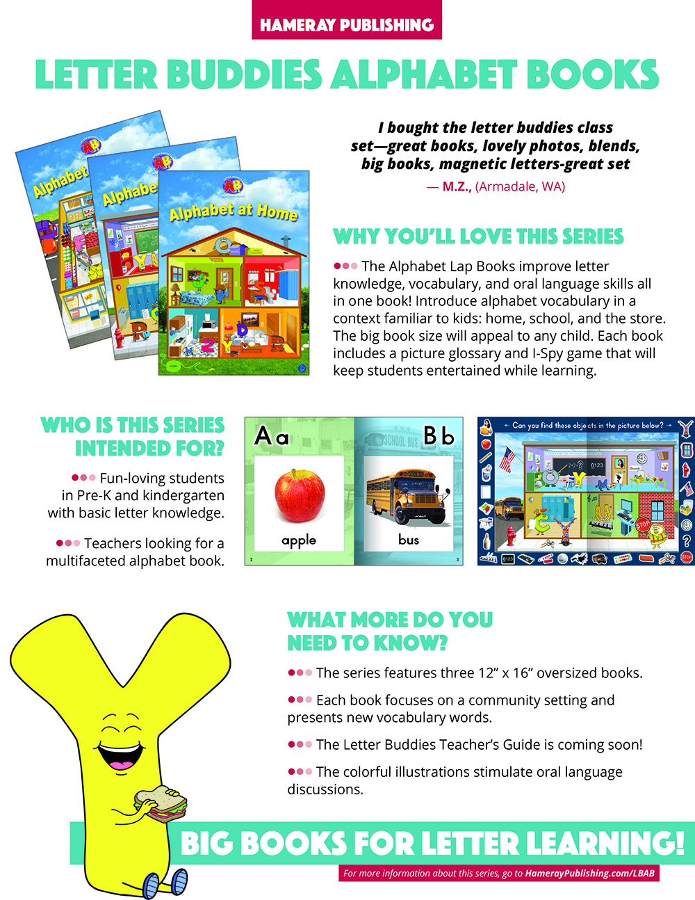 Letter Buddies Alphabet Books Series Snapshot