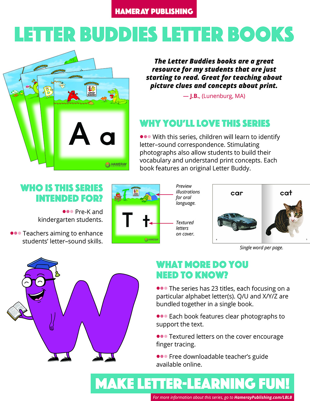 Letter Buddies Letter Books Series Snapshot