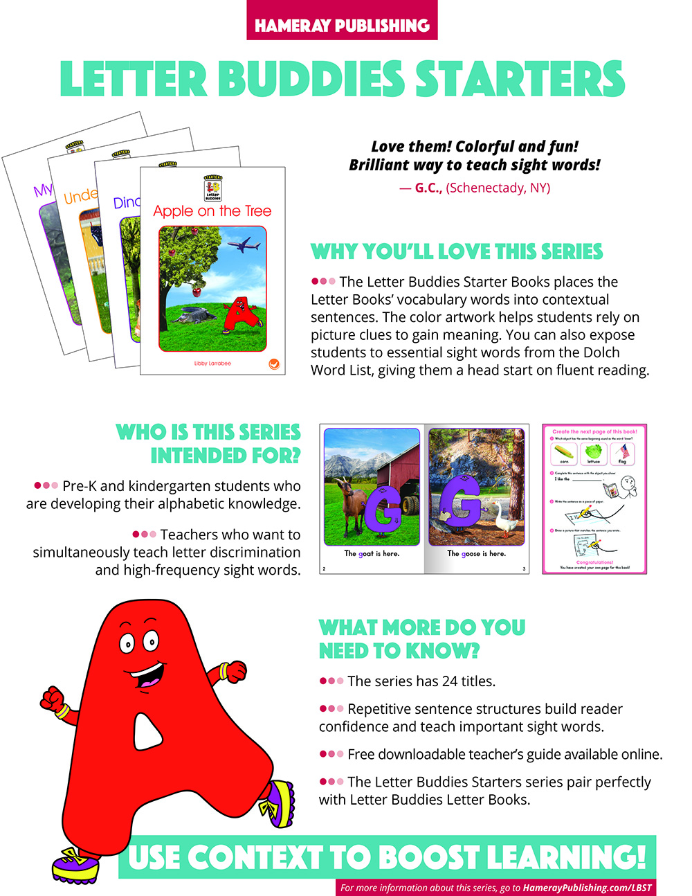 Letter Buddies Starters Series Snapshot